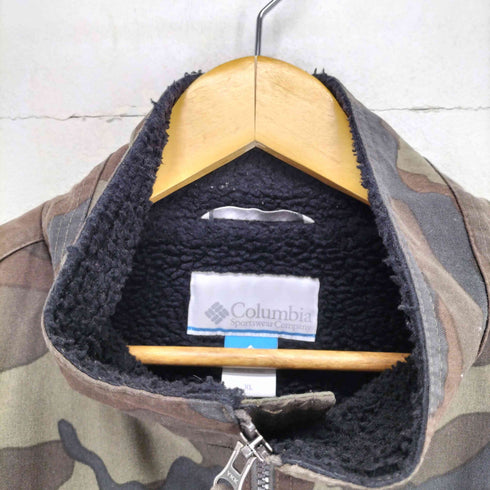 コロンビア Columbia カモ柄 裏ボア スタンドカラージャケット メンズ JPN:XL