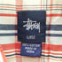 ステューシー Stussy 紺タグ 半袖チェックシャツ メンズ import:XL