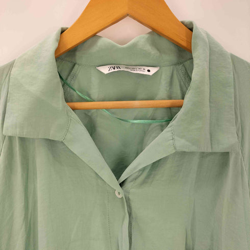 ザラ ZARA ロングシャツワンピース レディース import:L
