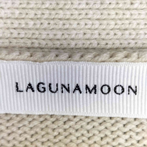 ラグナムーン LAGUNAMOON タック編みニットカーディガン レディース FREE