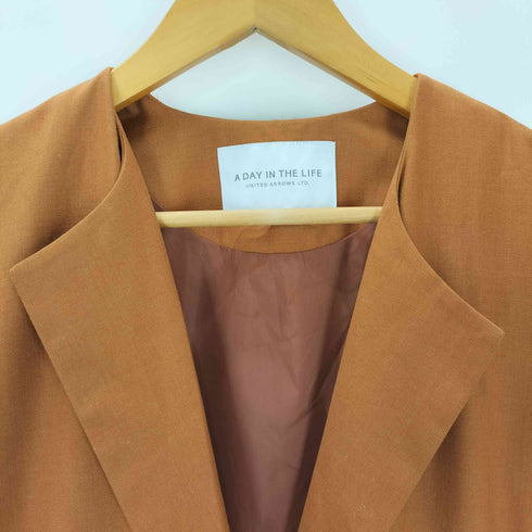 アデイインザライフユナイテッドアローズ A day in the life UNITED ARROWS ノーカラー ドロストコート レディース