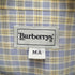 バーバリーズ BURBERRYS 90S ロゴ 刺繍 レギュラーカラー チェック L/S シャツ メンズ MA