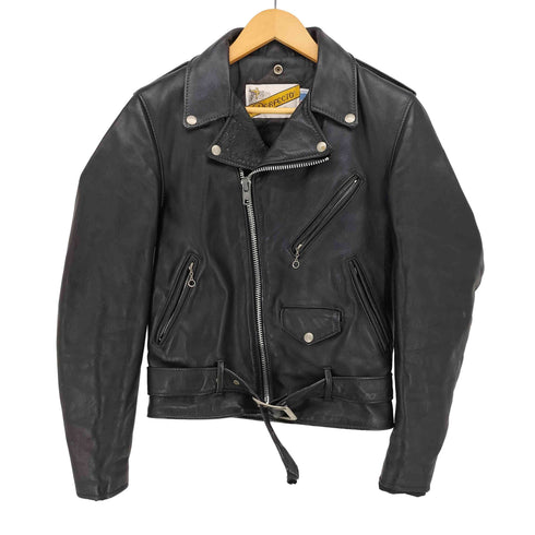 ショット Schott 80-90s PERFECT バイカータグ後期 ペイント ダブルライダースジャケット メンズ 34