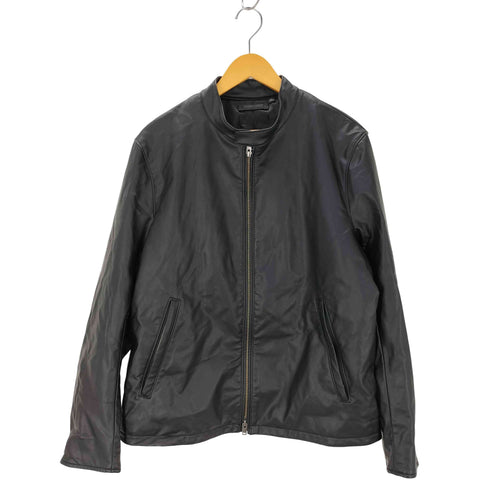 ユニクロ UNIQLO ネオレザーシングルライダースジャケット メンズ JPN:XL