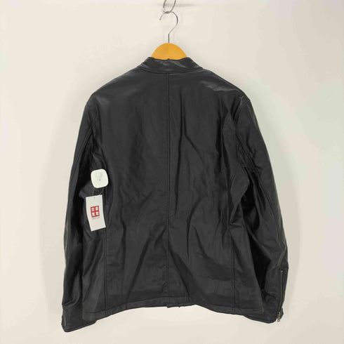 ユニクロ UNIQLO ネオレザーシングルライダースジャケット メンズ JPN:XL