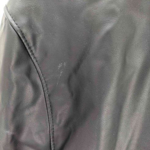 ユニクロ UNIQLO ネオレザーシングルライダースジャケット メンズ JPN:XL