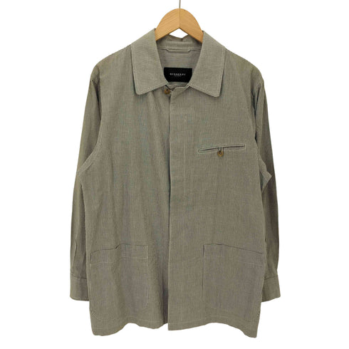 バーバリーロンドン BURBERRY LONDON オープンカラー チェック L/S シャツ ジャケット メンズ import:M
