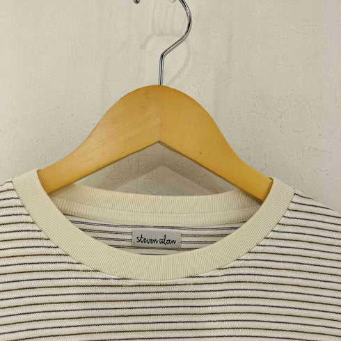 スティーブンアラン Steven Alan HI/TWST BORDER SHORT SLEEVE TEE -BOLD/Tシャツ メンズ JPN:XL