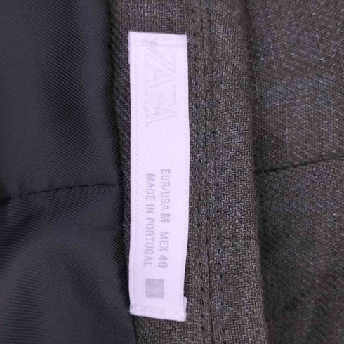 ザラ ZARA 100%リネンスーツブレザー メンズ import:M