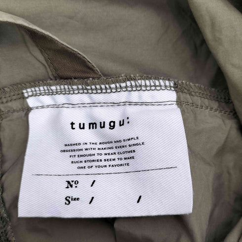 ツムグ tumugu: コットンリネンツイル サロペット レディース F