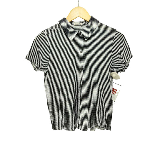 スティーブンアラン Steven Alan ボーダー S/S シャツカーディガン レディース