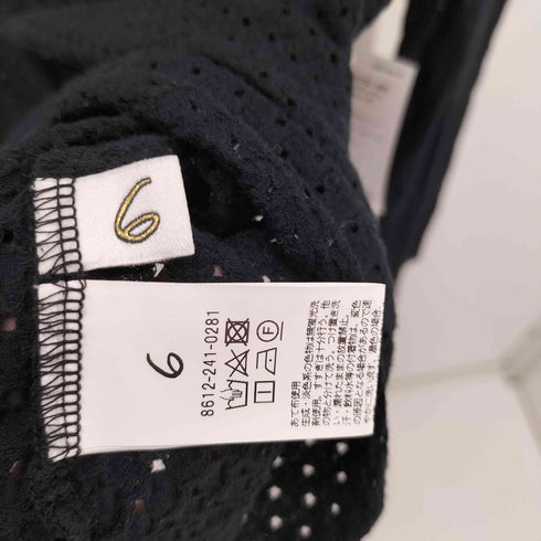 ロクビューティーアンドユースユナイテッドアローズ 6 BEAUTY & YOUTH UNITED ARROWS MESH SQUARE NECK PULLOVER/カットソー レディース