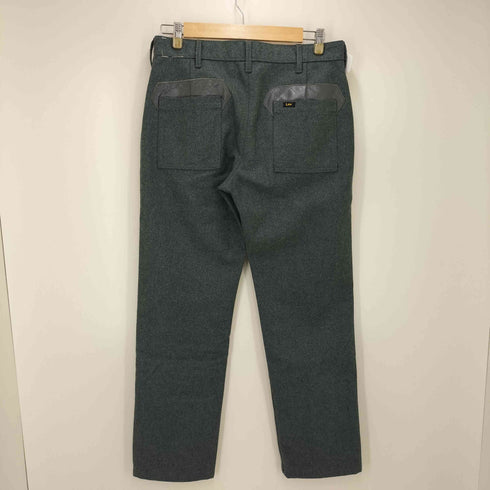 リー Lee 赤タグ 復刻 TENU-B レザー パッチ フリース パンツ メンズ