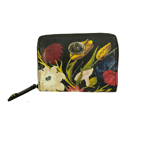 ヴィヴィアンウエストウッド Vivienne Westwood レザー カーピフラワー コインケース カードケース レディース