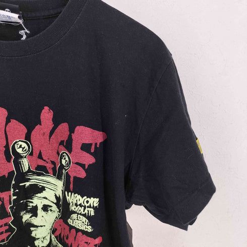 ハードコアチョコレート HARDCORE CHOCOLATE フロントプリントクルーネック半袖Tシャツ 映画Tee メンズ JPN:M