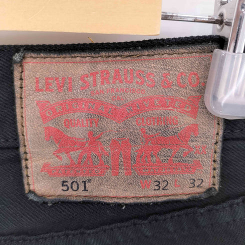 リーバイス Levis 501 後染めブラック ストレッチデニム メンズ W32/L32