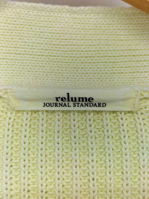 ジャーナルスタンダードレリューム JOURNAL STANDARD relume 製品染めワイドクロップドカーディガン レディース FREE