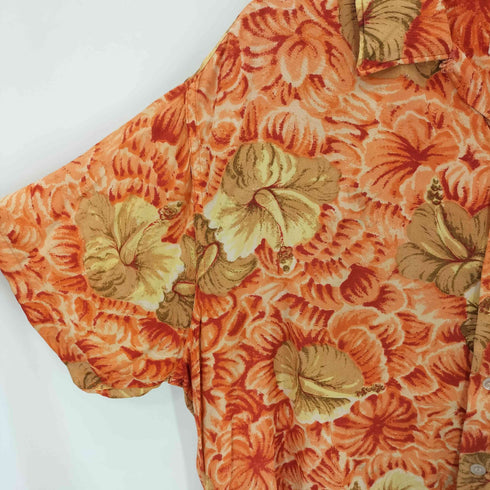 60S 日本製 レーヨン アロハシャツ メンズ 17 1/2