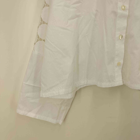 ミズイロインド mizuiro ind 25SS LACE MIX BOX SHIRT レース ミックス ボックス シャツ レディース FREE