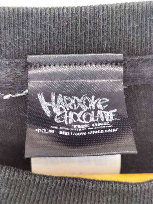 ハードコアチョコレート HARDCORE CHOCOLATE フロントプリントクルーネック長袖Tシャツ 人物Tee メンズ JPN:M