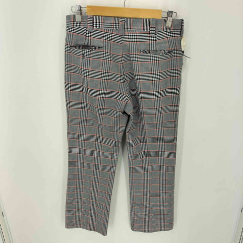 70S NEVR-PRESS グレンチェックフレアスラックス ロケットTALON メンズ
