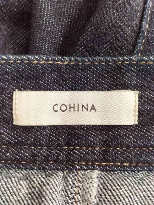 コヒナ COHINA パネルデザインIラインデニムスカート レディース short-S