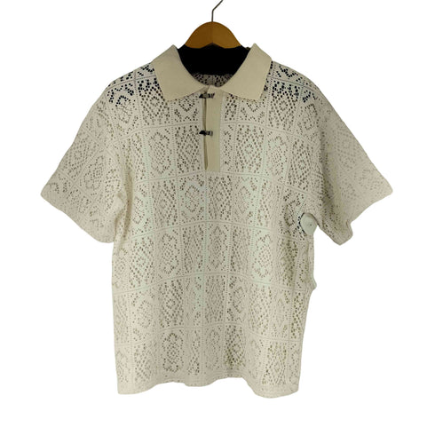 PEOPLESTYLE カットワークデザイン S/S ポロシャツ メンズ JPN:M