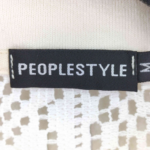PEOPLESTYLE カットワークデザイン S/S ポロシャツ メンズ JPN:M