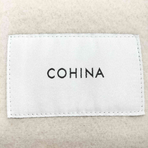 コヒナ COHINA ミドル丈ウールピーコート レディース FREE short