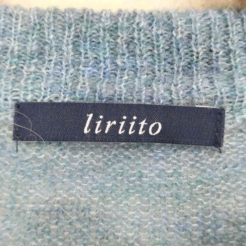 liriito モヘア混 アーガイルカーディガン レディース JPN:M