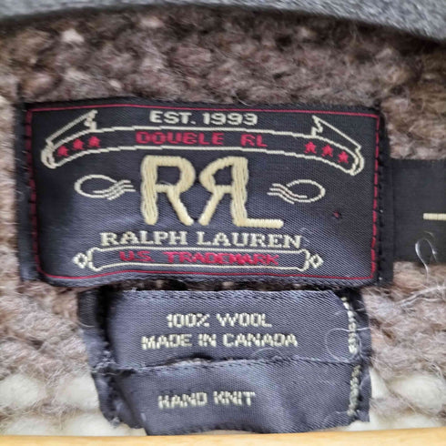 ダブルアールエルラルフローレン RRL RALPH LAUREN 90S 三ツ星タグ HAND KNIT カウチンニット サンダーバード メンズ import:L
