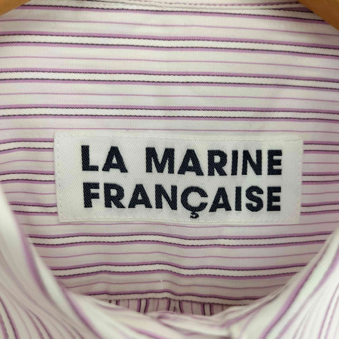 マリンフランセーズ la marine francaise レギュラーカラーストライプシャツ レディース JPN:0