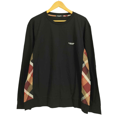 ブラックレーベルクレストブリッジ BLACK LABEL CRESTBRIDGE CBチェック切替 ロゴプリント ロングスリーブカットソー メンズ LL