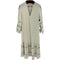 ヌキテパ NE QUITTEZ PAS Crimp Cotton Check Embroidery Flare Cuff Dress レディース JPN:M