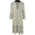 ヌキテパ NE QUITTEZ PAS Crimp Cotton Check Embroidery Flare Cuff Dress レディース JPN:M