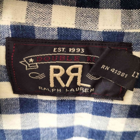 ダブルアールエルラルフローレン RRL RALPH LAUREN L/S ブロックチェックシャツ メンズ import:XL