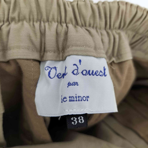 ヴァンドウェスト パー ルミノア Vent d ouest par Le Minor クロップド丈 コットン マリンパンツ レディース JPN:38