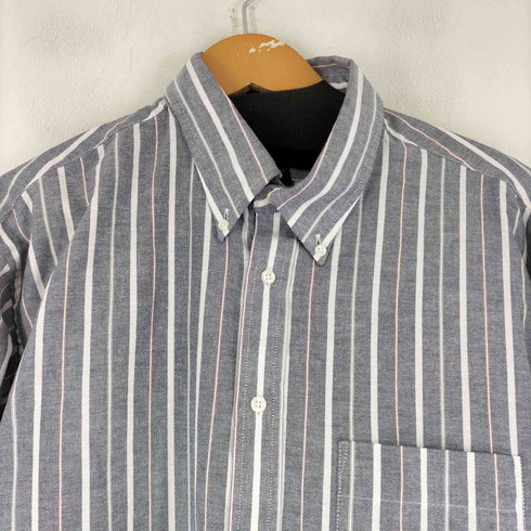 アロー ARROW 80S-90S USA製 ストライプ L/S BDシャツ メンズ 17 34/35