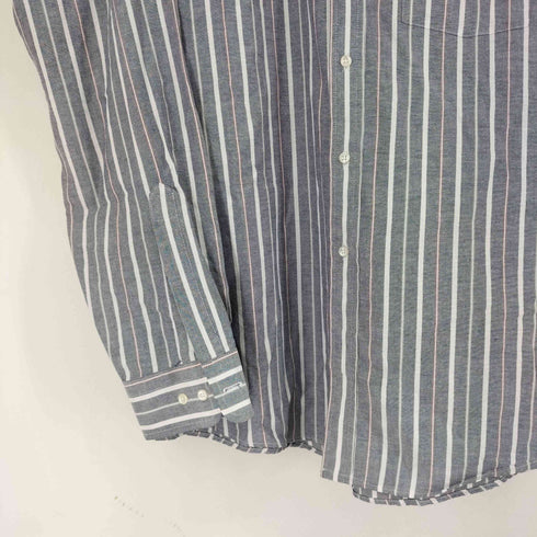 アロー ARROW 80S-90S USA製 ストライプ L/S BDシャツ メンズ 17 34/35