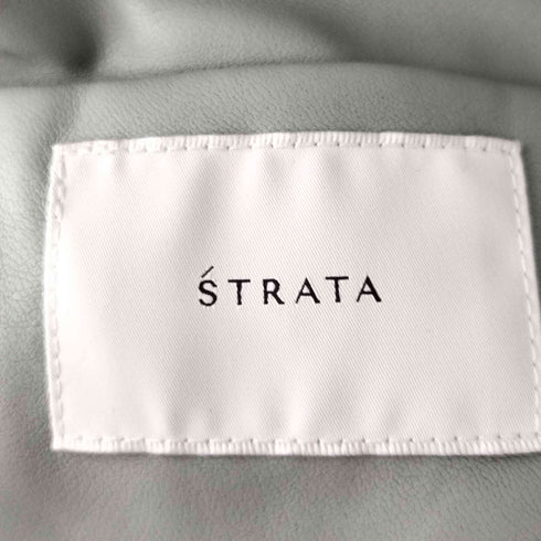 エストラータ STRATA フェイクレザースタンドフーディブルゾン レディース FREE