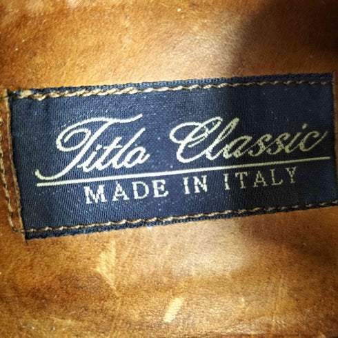 titlo classic イタリア製 キャップトゥ ストレートチップ レザーシューズ 内羽根式 メンズ EUR:40