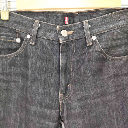 リーバイス Levis 00S 525 Premium Red Tab ボタン裏J09刻印 ローライズ ストレッチ ブラック デニム パンツ 04年製 メンズ 30インチ