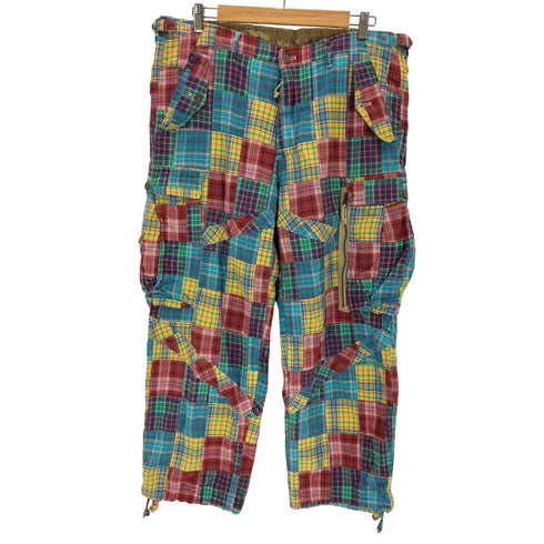ポロラルフローレン POLO RALPH LAUREN 90-00s madras patchwork pants メンズ 36/32