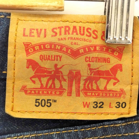 リーバイス Levis 505 ORIGINAL STRAIGHT FIT ジップフライインディゴデニム メンズ W32 L30