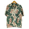 PARADISE FOUND 90S ハワイ製 総柄 花柄 開襟 オープンカラー S/S アロハ シャツ メンズ import:L