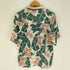 PARADISE FOUND 90S ハワイ製 総柄 花柄 開襟 オープンカラー S/S アロハ シャツ メンズ import:L