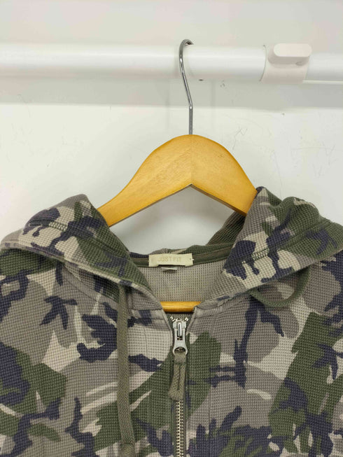ユニクロ UNIQLO y2k double zip up camo parka メンズ JPN:L