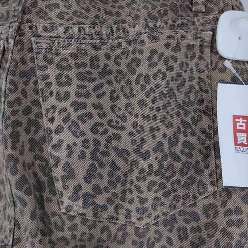 ザラ ZARA アニマルプリントリラックスフィットハイライズジーンズ TRF レディース EUR:34