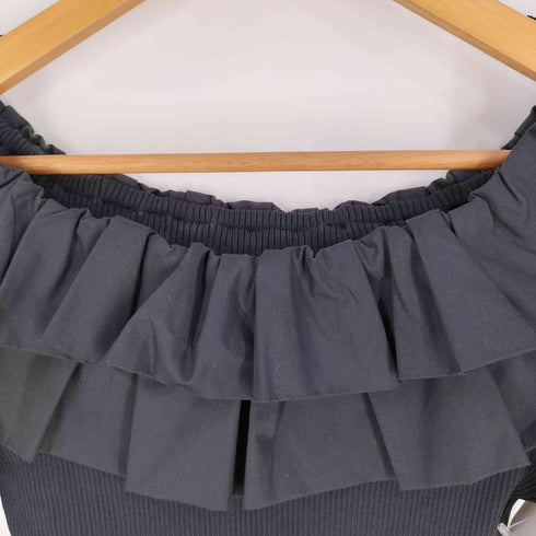フレイアイディー FRAY I.D フリルコンビオフショルダーニット レディース ONE SIZE
