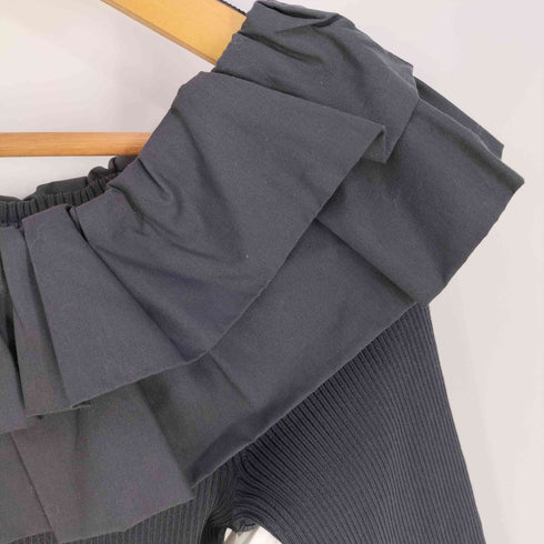フレイアイディー FRAY I.D フリルコンビオフショルダーニット レディース ONE SIZE